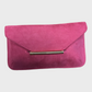 Pink Envelope Clutch Bag