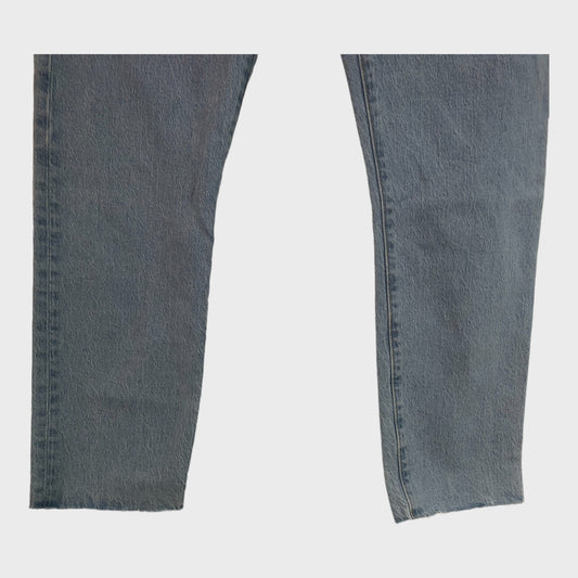Men's Branded Frayed Hem Jeans