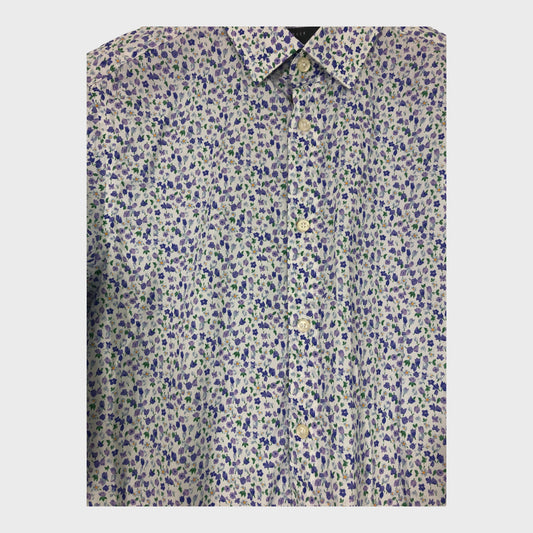 Men's Designer Lilac Floral Shirt