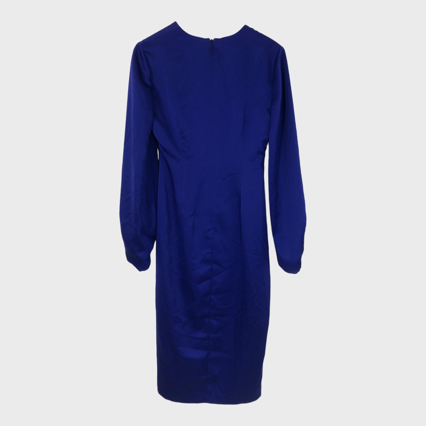 Designer Low Cowl Neck Purple Dress