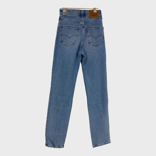Branded 70's High Slim Straight Jeans