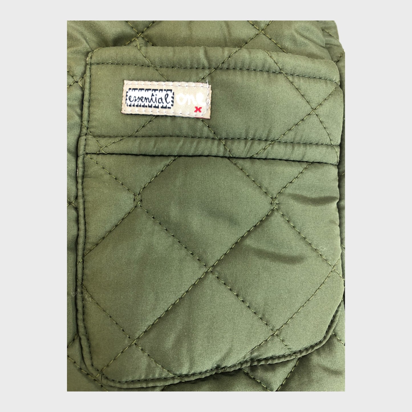 Green Quilted Design Grow Suit