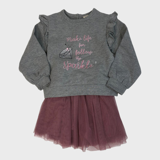 Girls Sweatshirt/Skirt Set