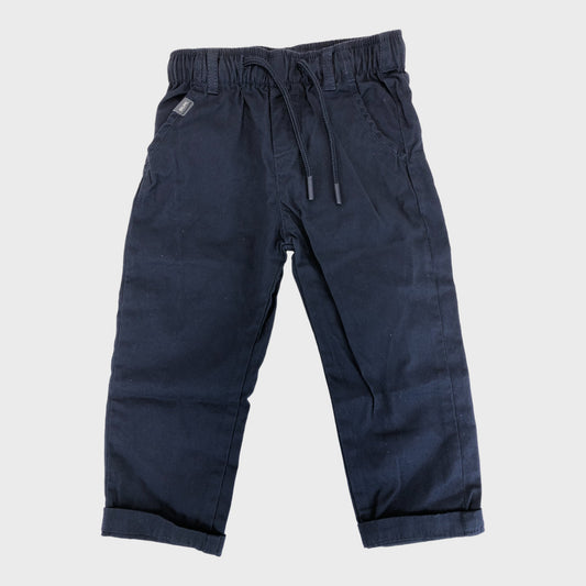 Boys Navy Twill Trousers