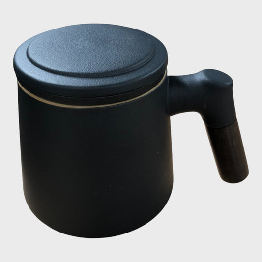 Ceramic Tea Infuser Mug with Lid