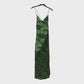 Women's Long Summer Dress - Size 12, Green/Patterned