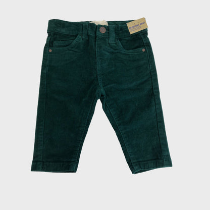 Kid's Green Corduroy Trousers