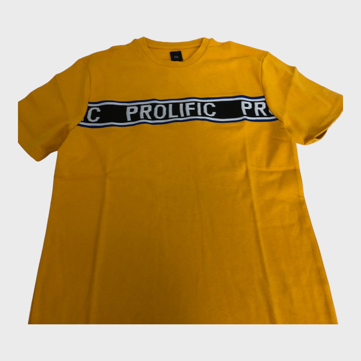 Men's Branded Yellow 'Prolific' T-Shirt