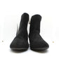 Womens Black Suede Diamante Ankle Boots Size 7