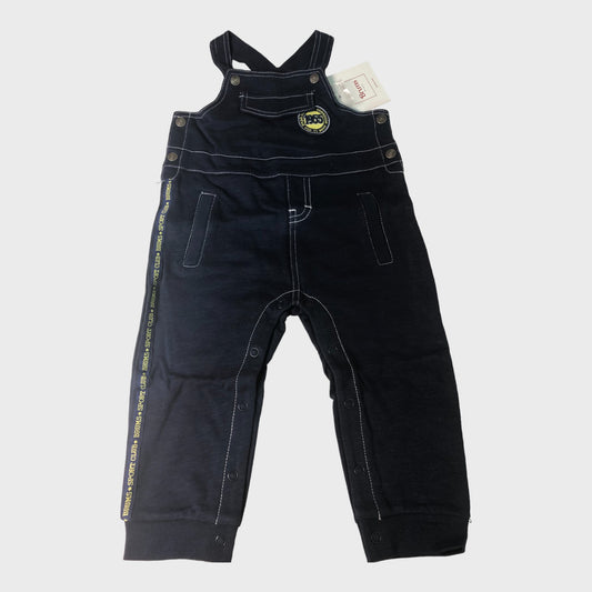 Baby 'Brums Milano' Asymmetric Patch Detail Dungarees