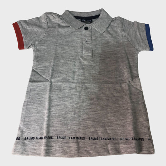 Kids 'Brums Milano' Polo ON Text Detail Polo Shirt