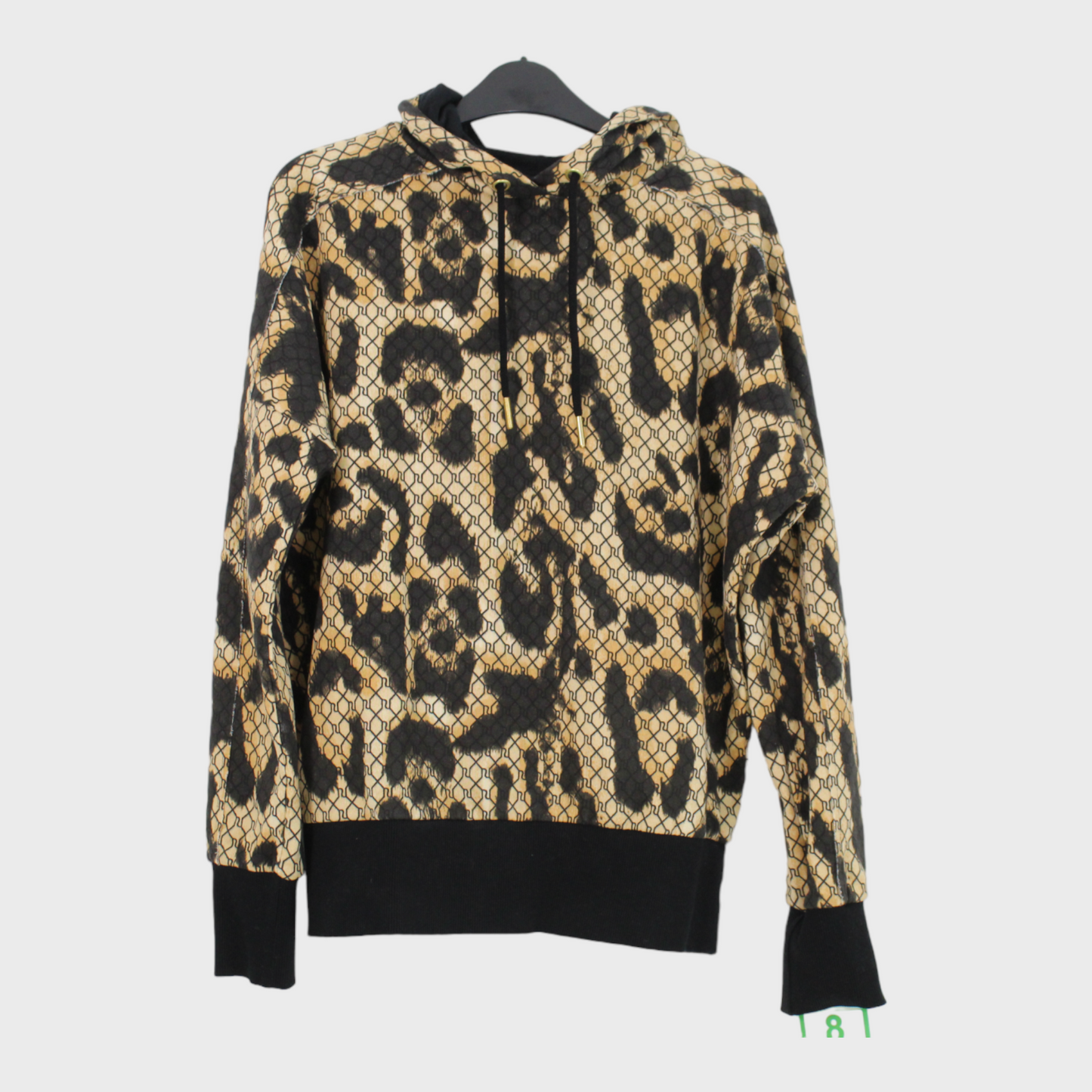 Womens Leopard Print Hooded Jumper - Size XS