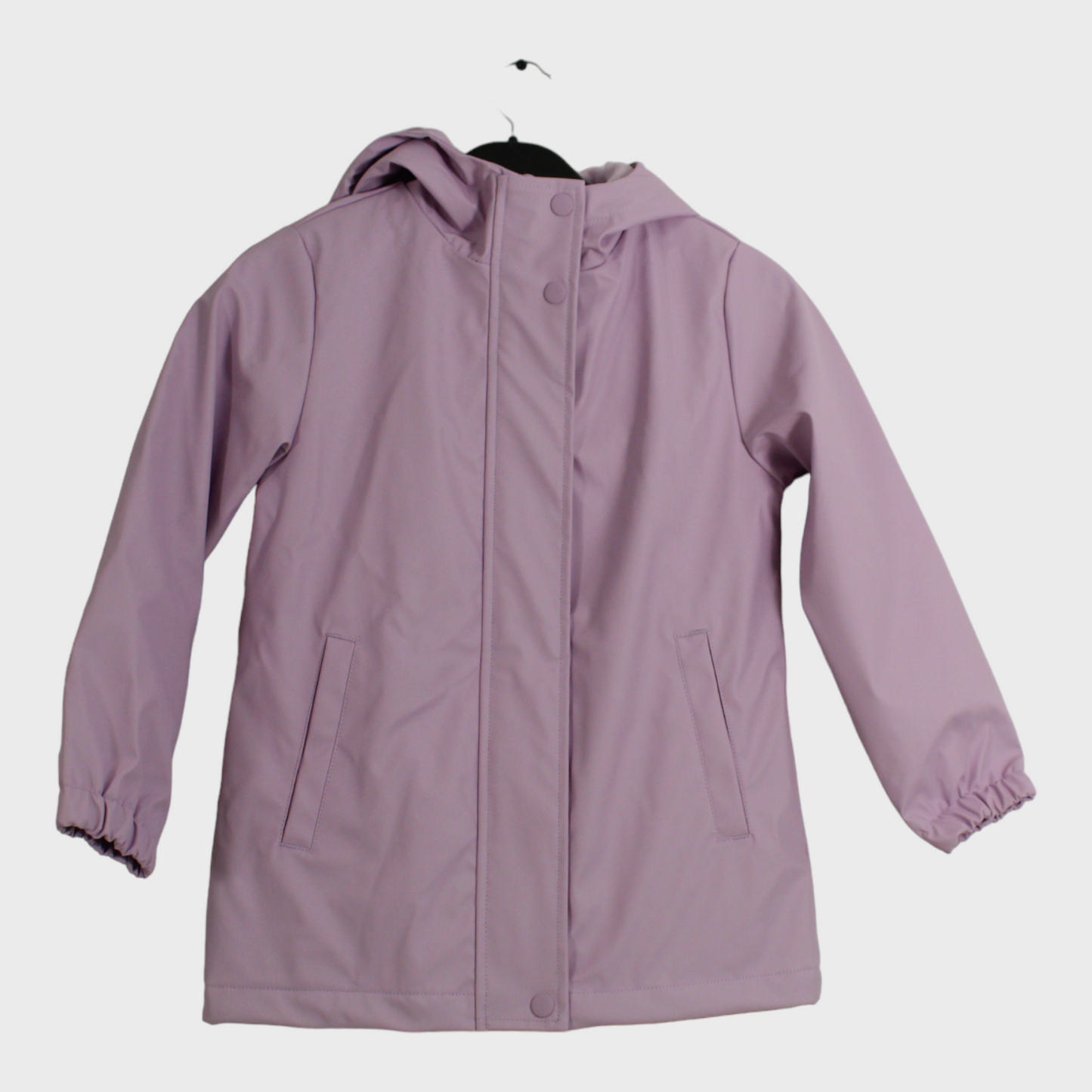 Girls Fleece Lined Lilac Waterproof Jacket