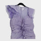 Womens Purple Ruched Dress