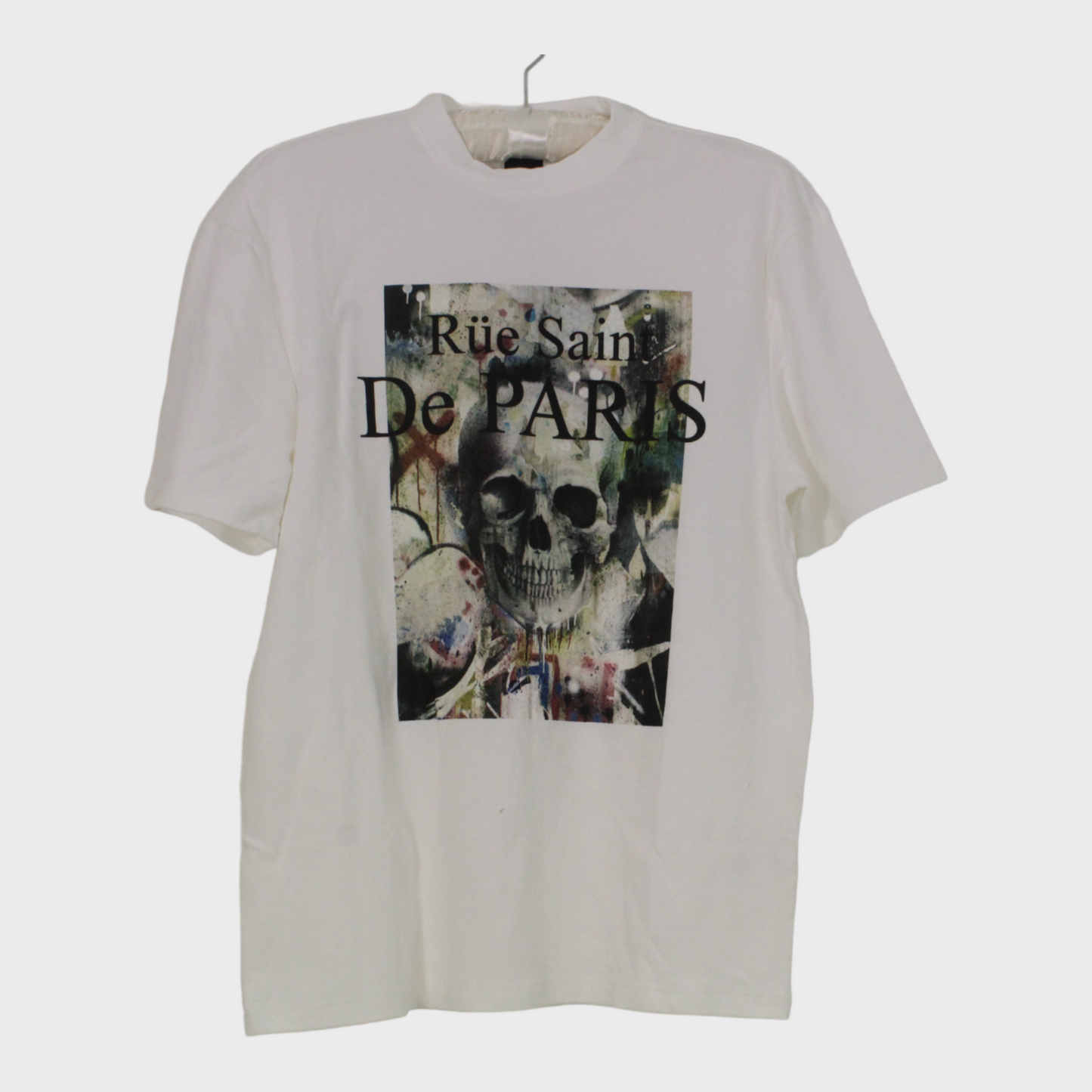 Mens Skull Print T-shirt - XS