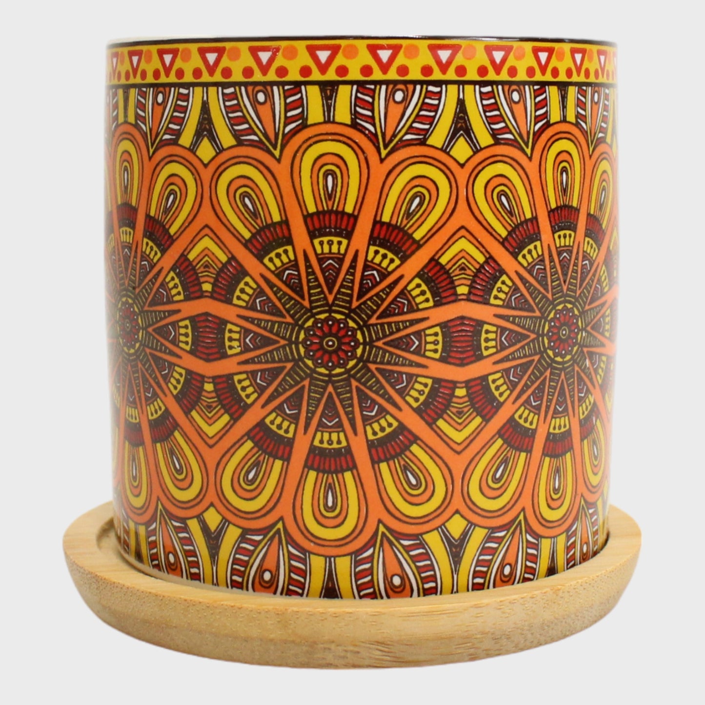 Lemon Scented Patterned Candle