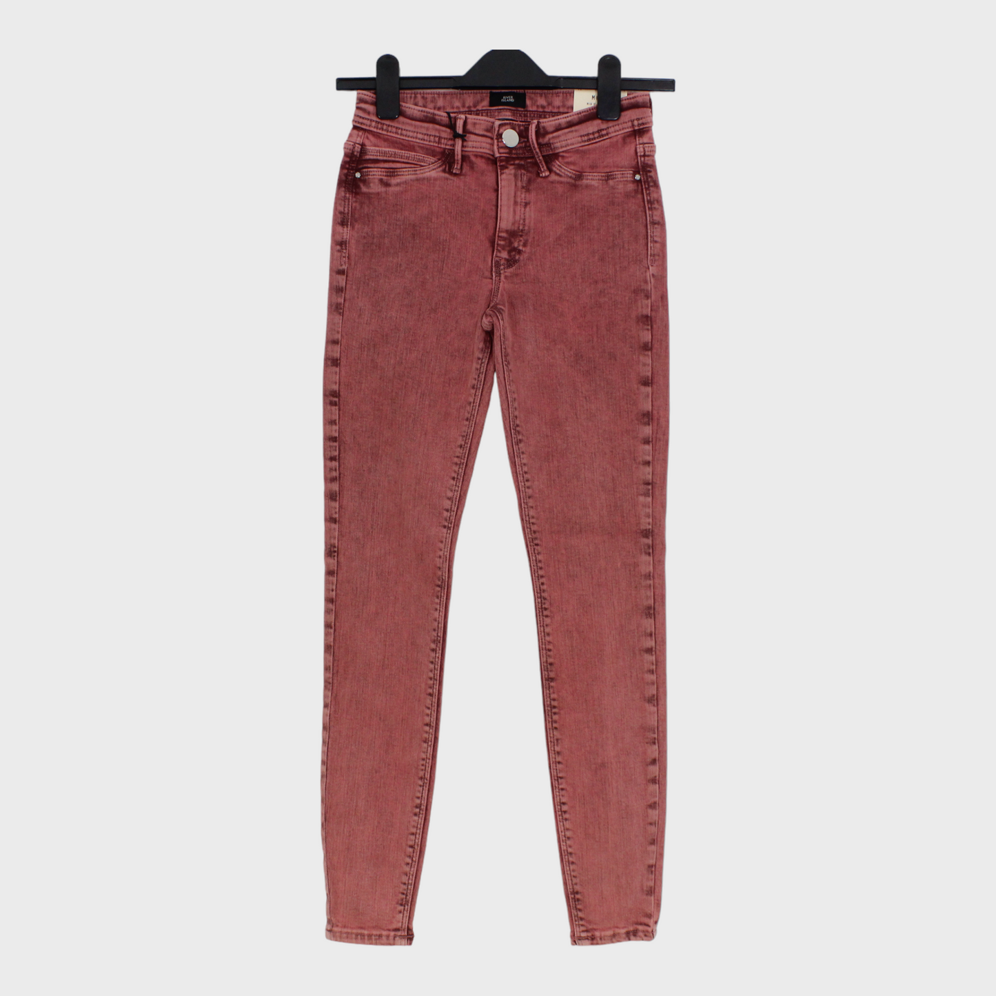 Women's Pink Mid Rise Jeggings