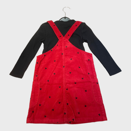 Girls Mickey Mouse Dungaree Dress