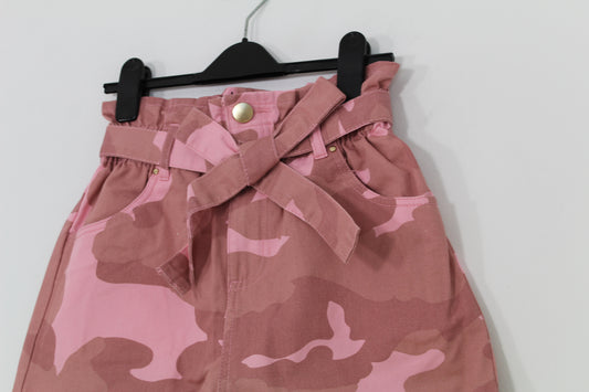 Womens Pink Camo Print Shorts - Size 10